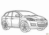 Mazda Cx Drawing Coloring Pages Miata Sketch Realistic Template sketch template