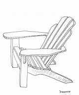 Adirondack Chair Drawing Drawings Fourth July Paintingvalley Chairs sketch template