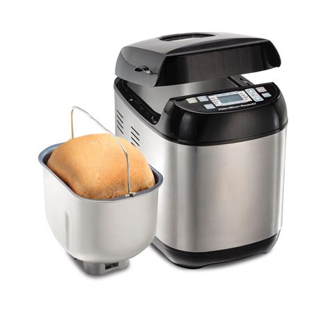 hamilton beach  bread maker small brushed stainless steel
