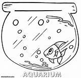 Aquarium Coloring Pages Drawing Fish Kids Tank Colorings Cute Getdrawings sketch template