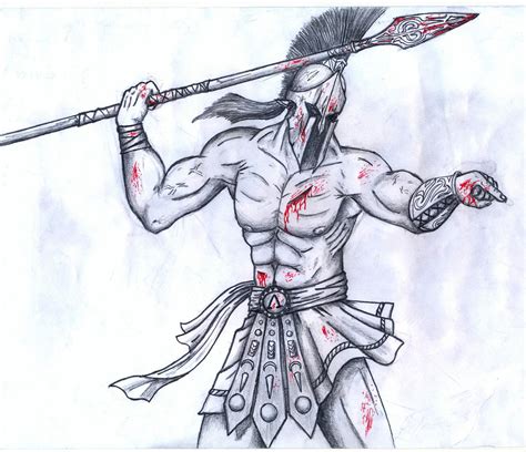 spartan warrior drawing  spartanalexandra  deviantart