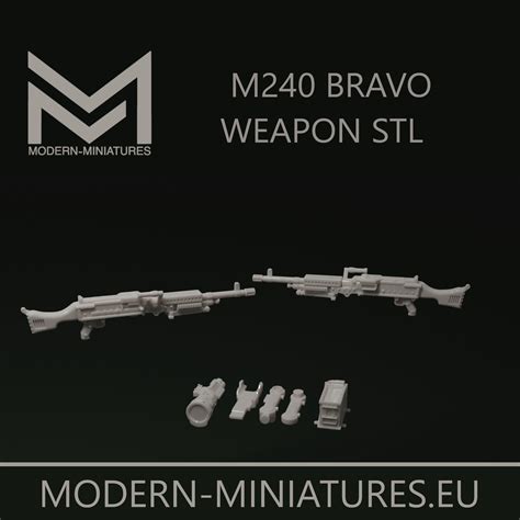 bravo machine gun modern miniatureseu