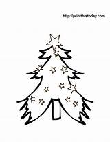 Christmas Tree Coloring Printable Pages Color Printthistoday Trees Choose Board sketch template