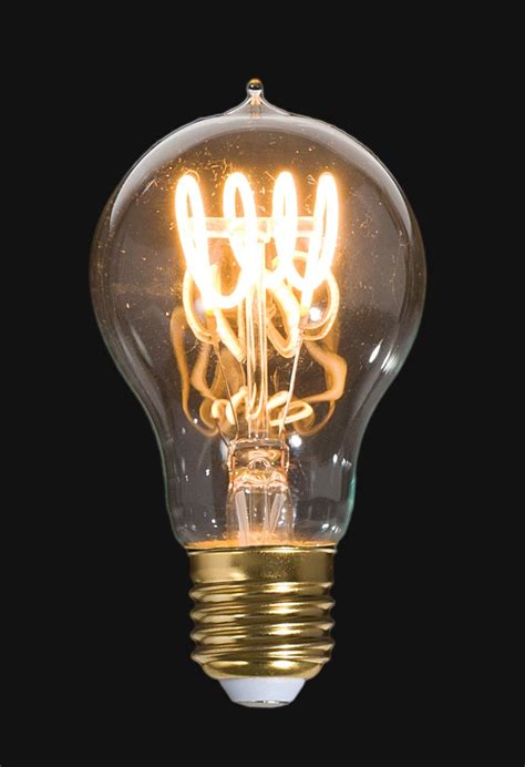 led vintage style light bulb  medium size  wloop filament  bp lamp supply