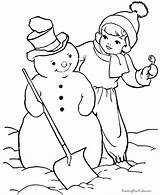 Natal Neve Boneco Colorat Planse Zapada Snowmen Omul Clipart Bonecos Iarna Brinquedos Barrete Reações sketch template