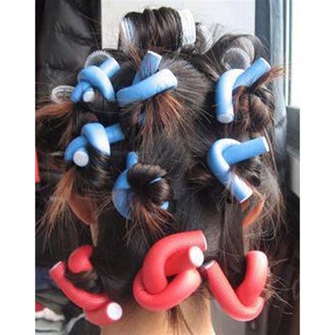 10pcs hair curlers soft foam curlers bendy rollers diy magic hair