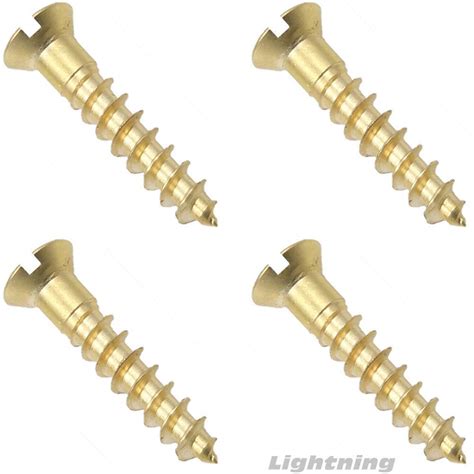Business And Industrial Slotted Flat Head Wood Screw Solid Commercial