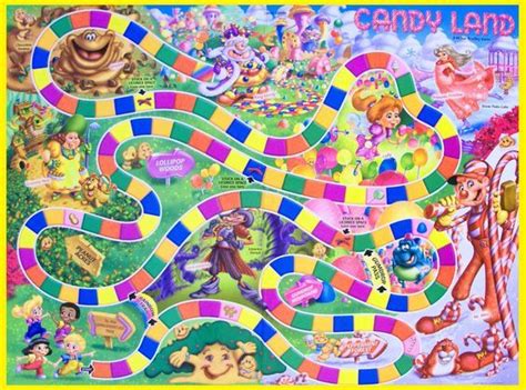 printable candyland board layout candyland board game pictures