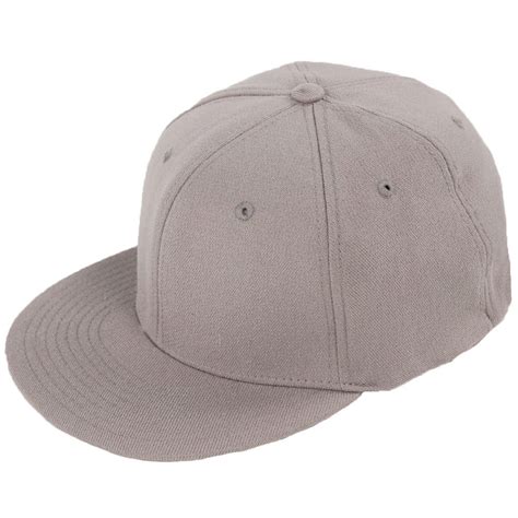 flat brim flex fit baseball hat fitted twill cap blank plain color bill