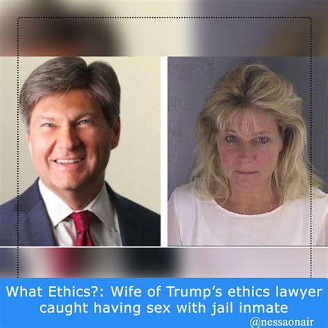 the wife of trump organization ethics lawyer was caught