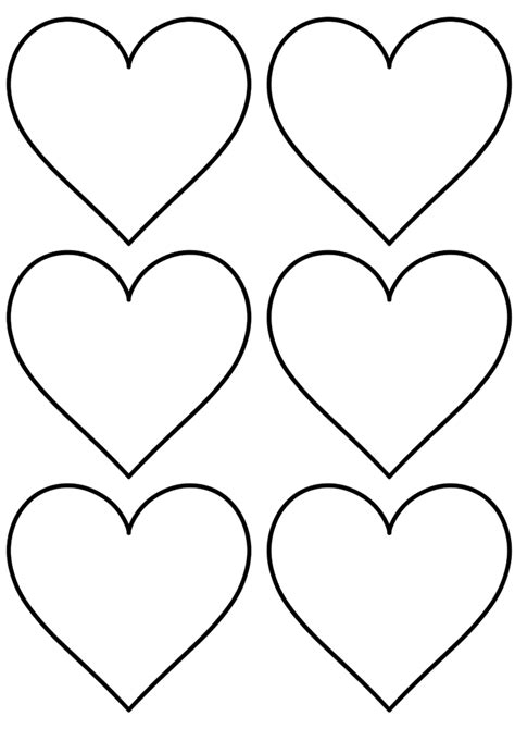 adorable  heart printable templates stencils originalmom