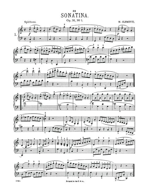sonatina   major op    sheet  muzio clementi piano