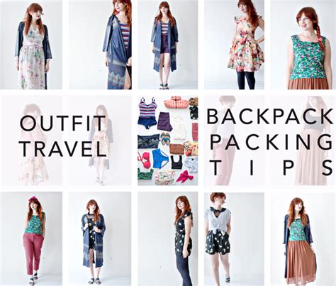 outfit travel backpack packing tips