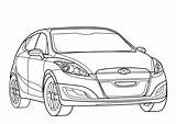 Hyundai Furious Supercoloring sketch template