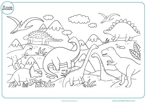 dibujos de dinosaurios  colorear imprimir  pintar