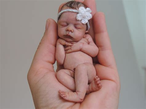 ooak newborn  sheila mrofka real baby dolls baby dolls clay baby