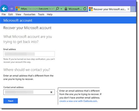 recover  microsoft account password sysops