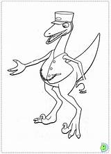 Train Coloring Conductor Dinosaur Pages Dinokids Color Printable Close Getdrawings Getcolorings sketch template