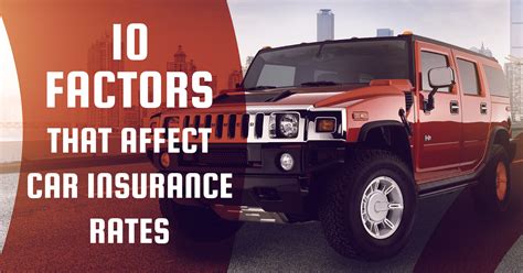 10 Factors That Affect Your Car Insurance Rates Money Clinic