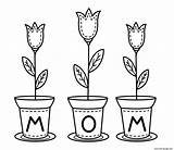 Mothers Coloring Pages Happy Printable Flowers Kids Drawings Mother Mom Birthday Drawing Flower Color Clipart Sheet Print Book Clip Sheets sketch template