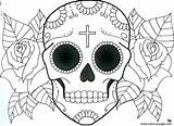 Skull Sugar Coloring Easy Drawing Drawings Simple Pages Tattoo Skulls Mexican Flowers Printable Girly Culture Caveira Designs Roses Clipart Deviantart sketch template
