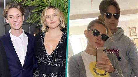 kate hudson s son ryder looks so grown up towering over mom in