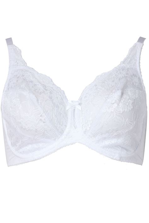 White Stretch Lace Non Padded Underwired Bra