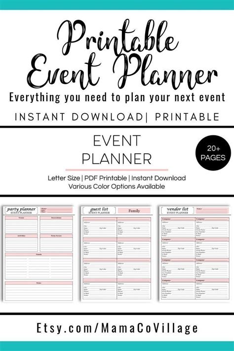 event planning templates  web find event venues  vendors