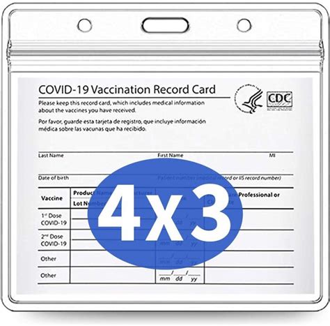 pack cdc vaccination card protector