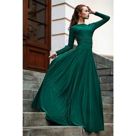 imh096 vestido de noite longo robe de soiree 2016 dark green evening