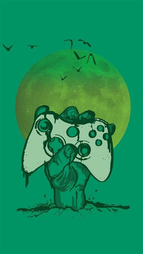 ipod  zombie xbox controller wallpaper gaming
