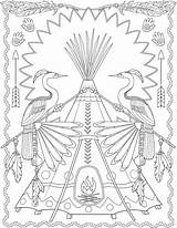 Native Coloring Pages American Book Designs Printable Dover Color Colouring Mandala Adult Publications Patterns Creative Doverpublications Animals Sheets Haven Visit sketch template