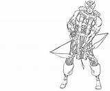 Barton Clint Weapon Coloring Pages Another sketch template