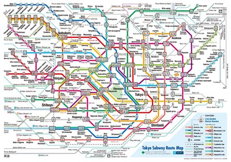 tokyo subway map ontheworldmapcom