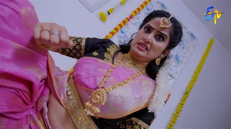 Sexy Hot Telugu Serial Artist Navel In Pink Saree Mkv Snapshot 00 19