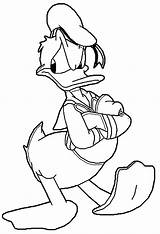 Coloring Duck Donald Waiting Wecoloringpage sketch template