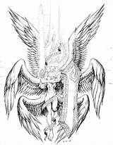 Seraphim Coloring Angel Tattoo Angels Dark Warrior Drawing Deviantart Designlooter Character Winged Hierarchy Demons 318kb Choose Board Tattoodaze sketch template