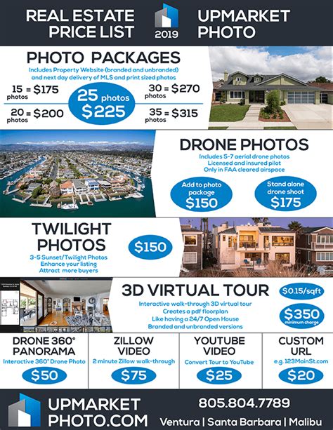 real estate photography pricing template inselmane