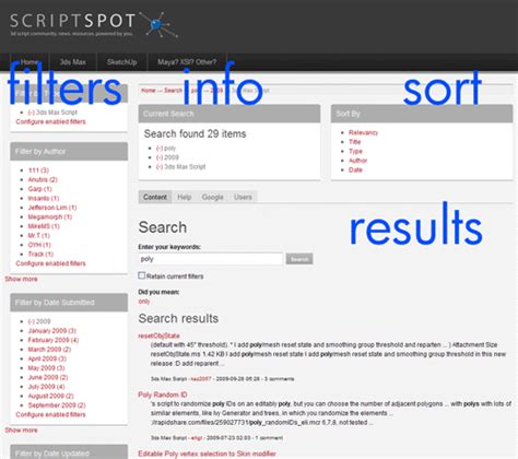 search functionality unveiled scriptspot