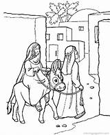 Nativity Story Coloring Pages Printable Getcolorings sketch template