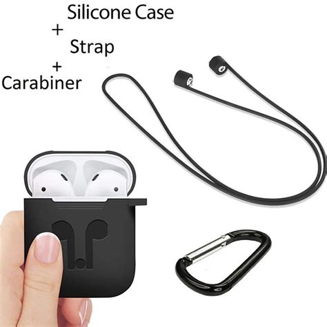 silicone earpods case  apple airpods wireless bt headset protective storage box cover