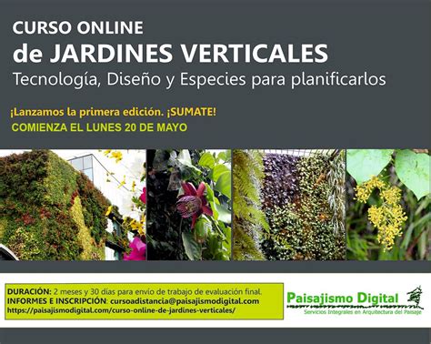 Primera Edición Del Curso Online De Jardines Verticales
