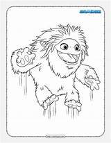 Abominable sketch template