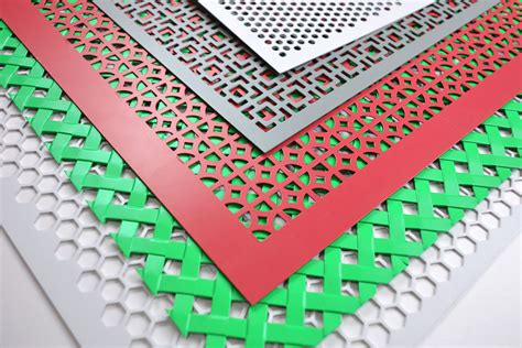 decorative perforated sheet metal with patterned openings