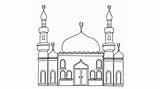Mosque Masjid sketch template
