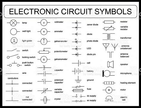 electrical schematic symbols chart