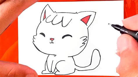 como desenhar um gatinho kawaii fofinho youtube