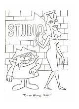 Rocky Bullwinkle Coloring Show Boris Pages Natasha Daniels Marie Pm Posted Book sketch template