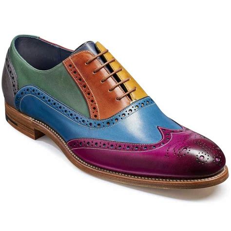 handcrafted leather multi color wing tip burnished brogues toe party wear shoes dressformal