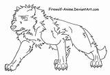Firewolf Lineart Protecting Sketch Puppies sketch template